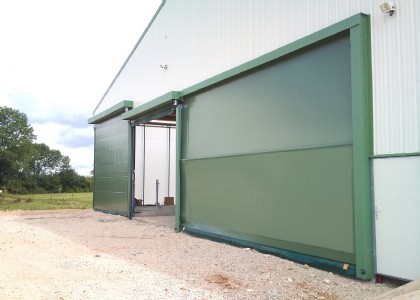 Textiles Doppelrolltor